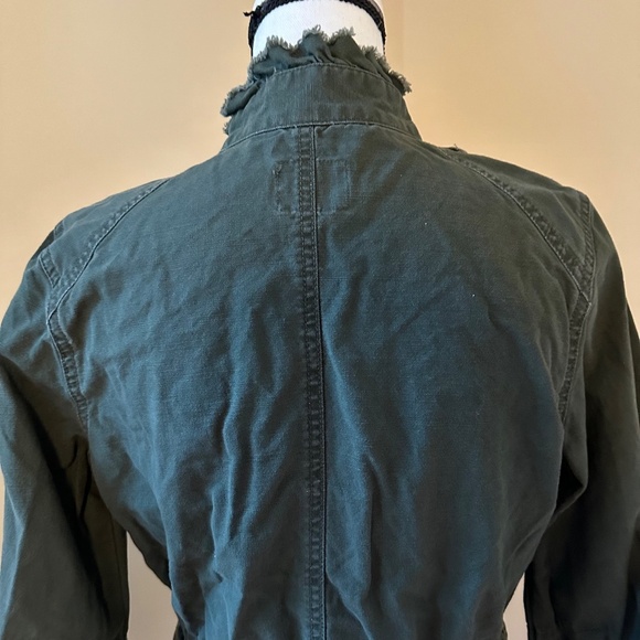 *ELLE* Dark Green Long Sleeve Button Down Jacket Size Small - Picture 5 of 8